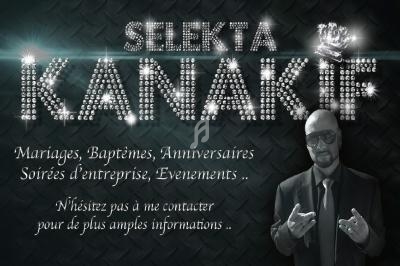 Texte alternatif : Affiche promotionnelle avec un homme en costume, texte sur des services pour événements et décor…